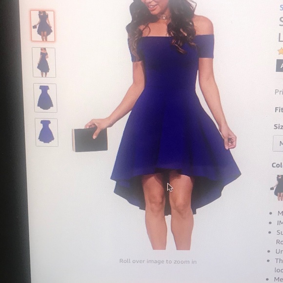 Beautiful new  off the shoulder cocktail dress.. - Picture 3 of 5